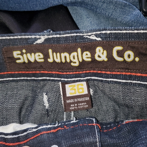 NWT 5ive Jungle Mens Jeans 36x35 - Picture 13 of 13